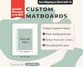 Fully Customizable Premium Matboard: Specify Exterior and Interior Dimensions (Single Matting in 30+ Colors) product logo