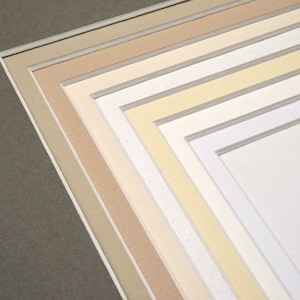 DOUBLE Matting Fully Customizable Premium Matboard : Specify Exterior and Interior Dimensions in 20 Colors image 7