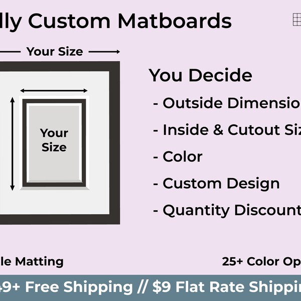 Custom Matting Etsy