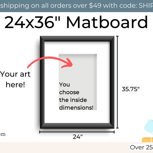 24x36 Custom Photo Mat Boards for 24x36 Frames Etsy