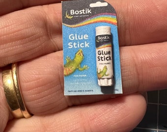 Miniature Bostik Glue Stick Dolls House replica LeoLolabyKelly