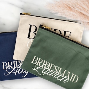 Bachelorette Party Gifts, Custom Makeup Bag, Personalized Bridesmaid Gifts, Cute Bach Trip Party Favors, Monogram Make Up Bag, Cosmetic Bag