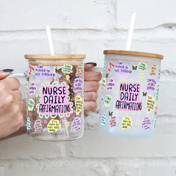 nurse daily affirmations mug, nurse appreciation gifts bulk, nurse week, nurse gift ,rn gift, nurse mug, lpn gift, np gift, nurse grad gift
