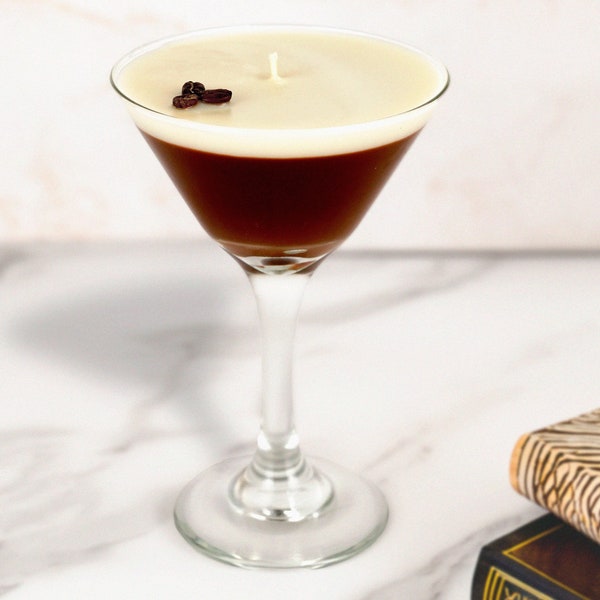 Vela de Espresso Martini, Vela de Café, Amantes del Espresso Martini, Amantes del Espresso, Ideas Decorativas Bonitas, Regalo para el Mejor Amigo, Amante del Café, Soja