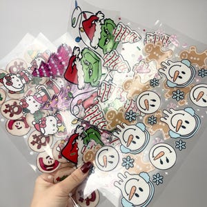Christmas UV DTF Wraps, Ready to Use, 16oz Glass Can Cup Wraps, Cup Wraps, Wholesale Cup Wraps, Ready To Apply, Glass Can Cup Wraps