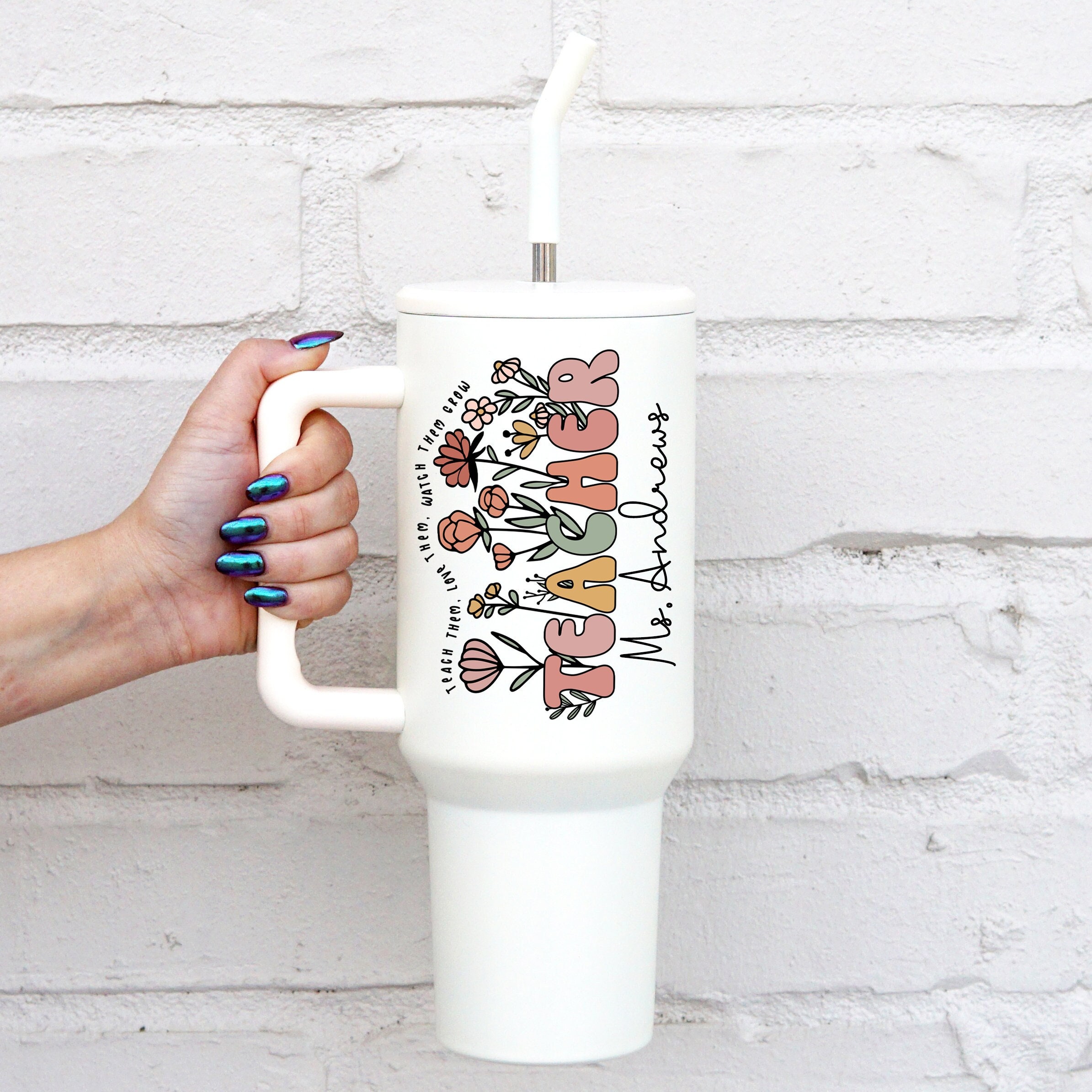 Teacher Appreciation Gift Bulk, Personalized Teacher 40oz Tumbler, Teacher Gift, Teacher Week, Back to School Gift, Thank You Gift Teacher
