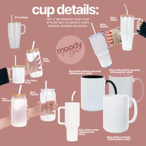 Puede incluir: Una colecci&oacute;n de recipientes que incluye un vaso de 946ml, vaso de 1,18l, pl&aacute;stico de 1,18l, vaso transparente de 473ml, taza de vidrio de 503ml, vaso esmerilado de 473ml, pl&aacute;stico de 473ml, cer&aacute;mica blanca/negra de 444ml y cer&aacute;mica blanca/rosa de 444ml.