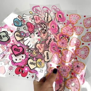 Valentines Day UV DTF Wraps, Ready to Use, 16oz Glass Can Cup Wraps, Cup Wraps, Wholesale Cup Wraps, Ready To Apply, Glass Can Cup Wraps