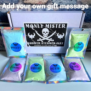 Manly Shower bombs | bath bombs | relaxation gift | gift for her | gift for him | stress gift | pamper hamper | aromatherapy | steamers