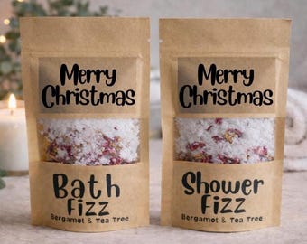 Bath fizz | shower fizz | essential oils | for him or her | birthday | merry Christmas | friend | wife | husband | Relaxing | pamper gift