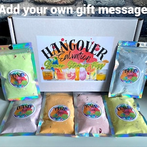 Hangover Shower bombs gift set | funny gift | bath | relaxation gift | gift for her | gift for him | stress gift | pamper hamper | steamers