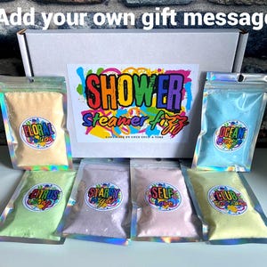 Shower bombs gift set | bath bombs | relaxation gift | gift for her | gift for him | stress gift | pamper hamper | aromatherapy | steamers