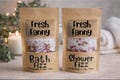Bath fizz | shower fizz | essential oils | for her | small gift | birthday | Christmas | friend | wife | funny gift | rude | joke gift product logo