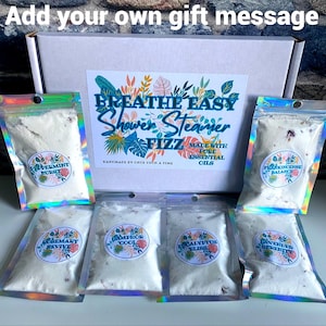 Shower bombs | bath bombs | relaxation gift | gift for her | gift for him | stress gift | pamper hamper | aromatherapy | steamers | fizzers