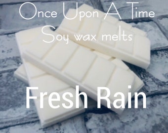 Highly scented, Handmade, hand poured Soy Wax melts. 50g block snap bar- fragrance- FRESH RAIN