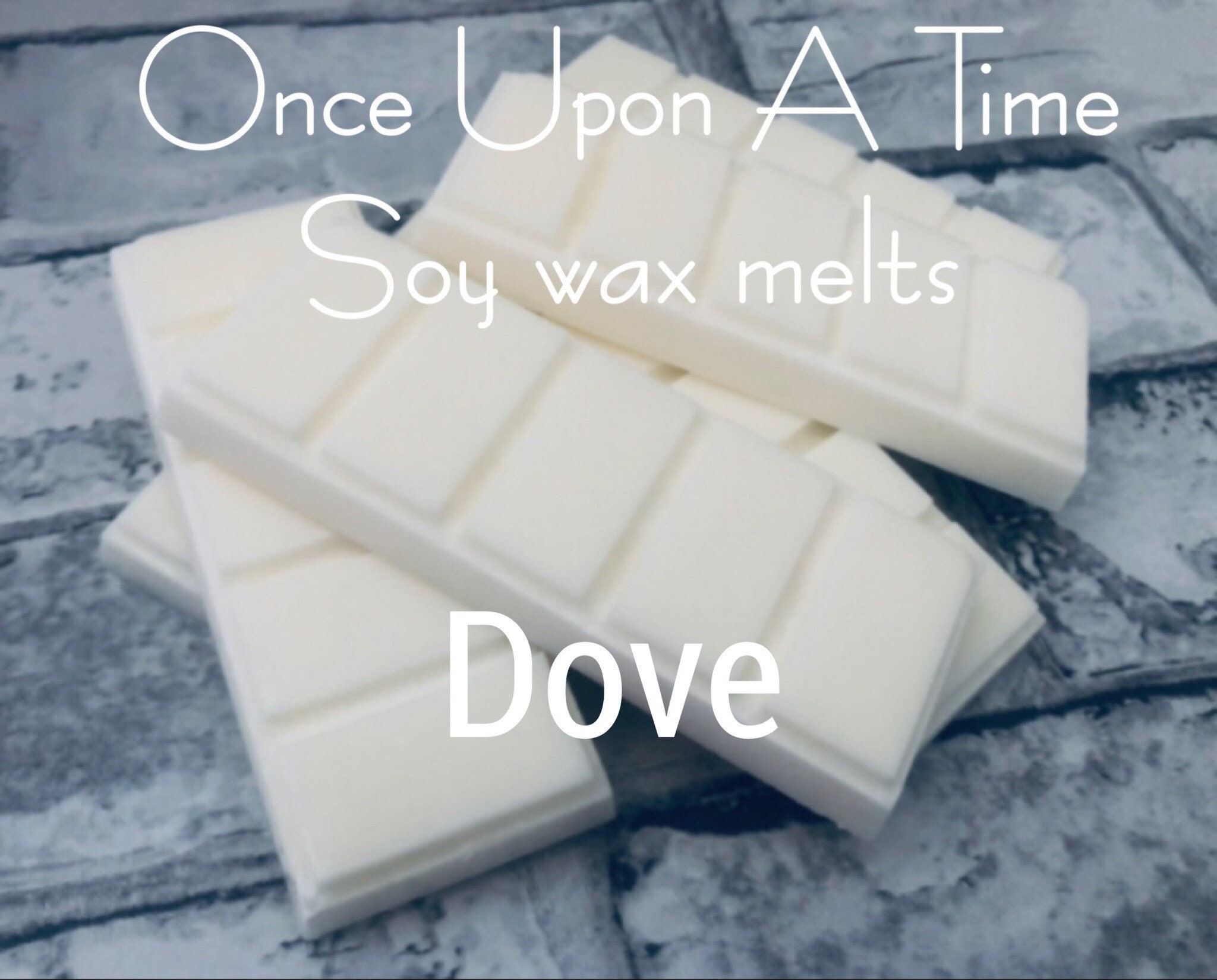 Highly scented, Handmade, hand poured Soy Wax melts. 50g block snap bar- fragrance- Dove