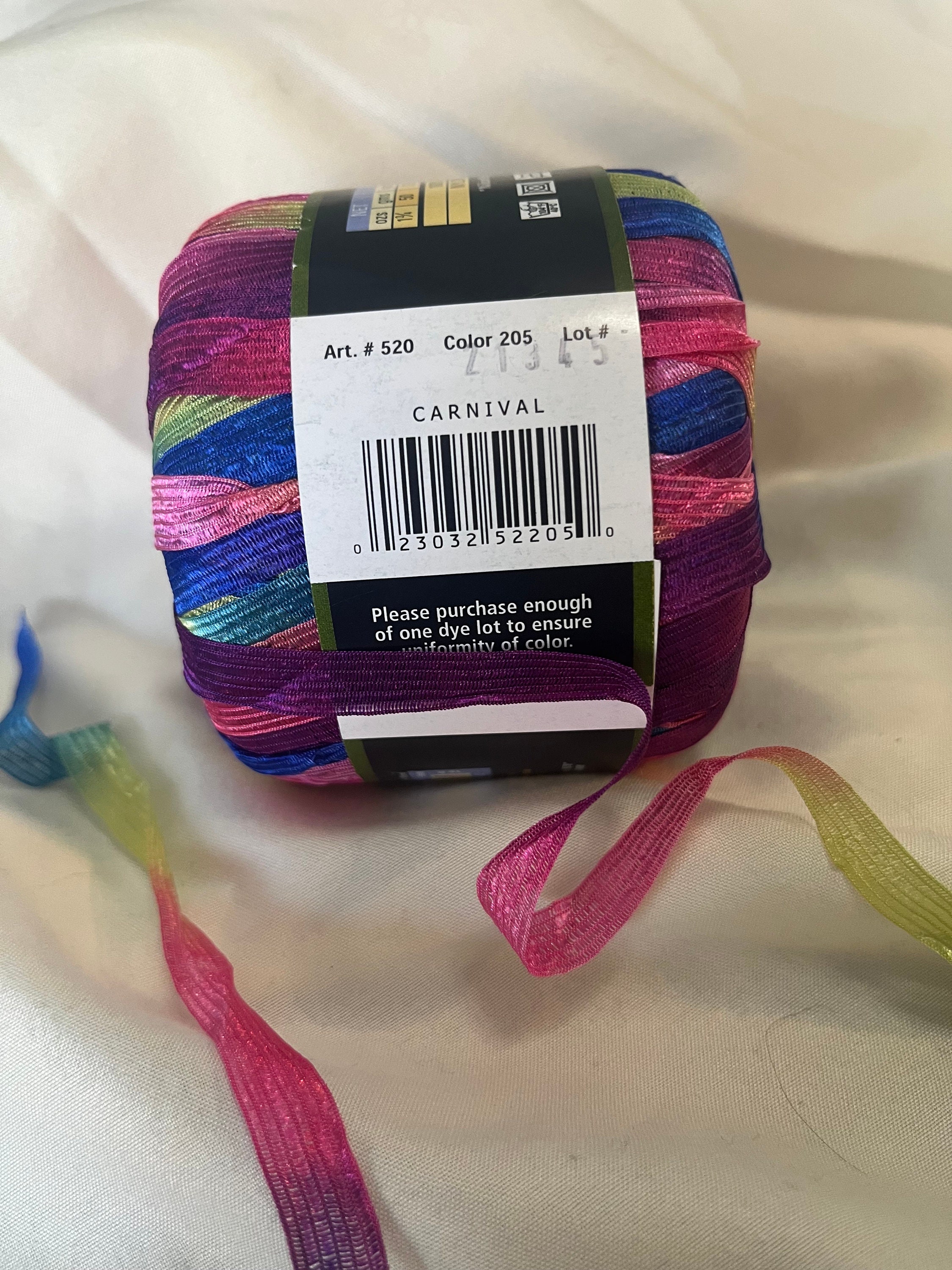 Lion Brand Ribbon Yarn Carnival Etsy