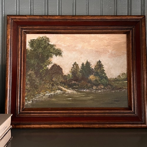 À Côté De La Rivière Painting DIGITAL DOWNLOAD Etsy