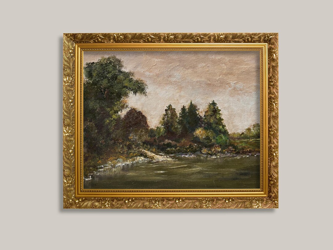 Artist Rivage À Côté De La Rivière Painting DIGITAL DOWNLOAD - Etsy