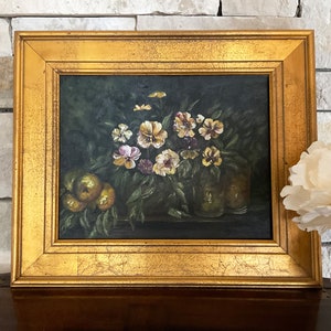 Pansy Still Life Painting DIGITAL DOWNLOAD image 1