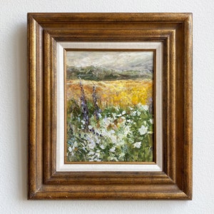 Hillside In Bloom Painting DIGITAL DOWNLOAD