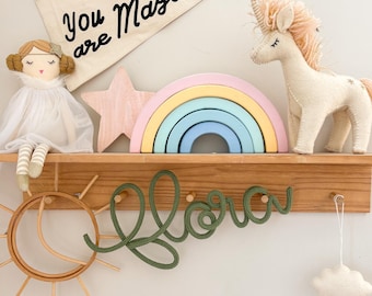 Personalized Knitted Wire Name Sign: Baby Nursery Decor