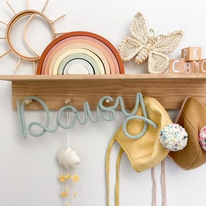 Knitted Wire Name Sign: Custom Nursery Wall Decor