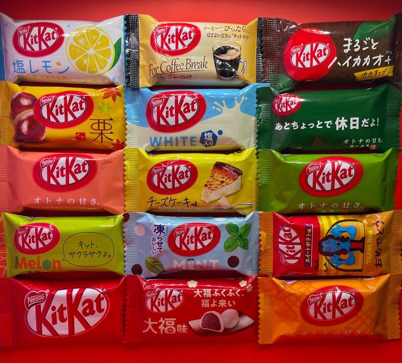 Japanese Kitkats Exclusive and Limited Edition Assortment 15 Pieces