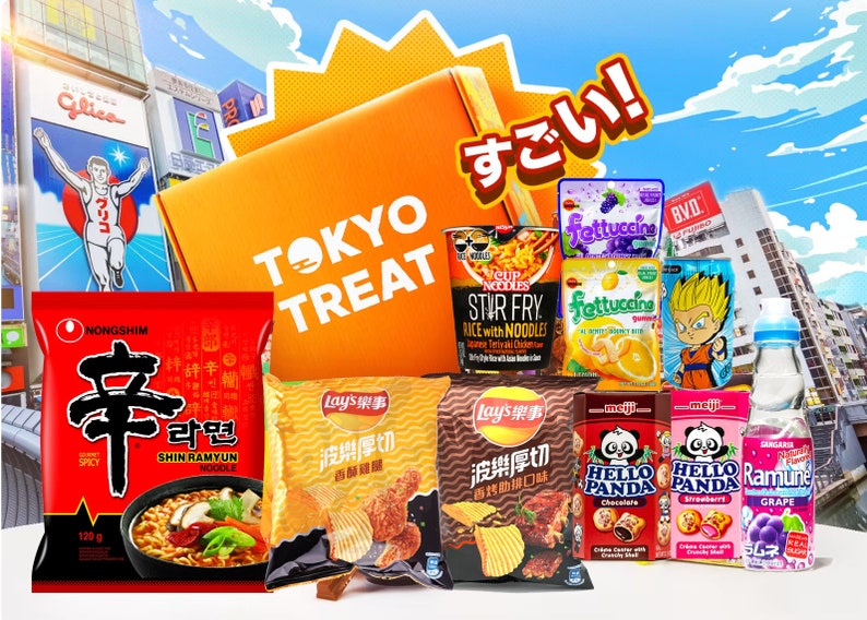 Japanese Snack Box Exotic Snacks Kitkat Chocolate Lays Etsy