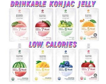 Drinkable Konjac Jelly | Fruit Jelly | No Added Sugar Low Calories | Asian Snack |