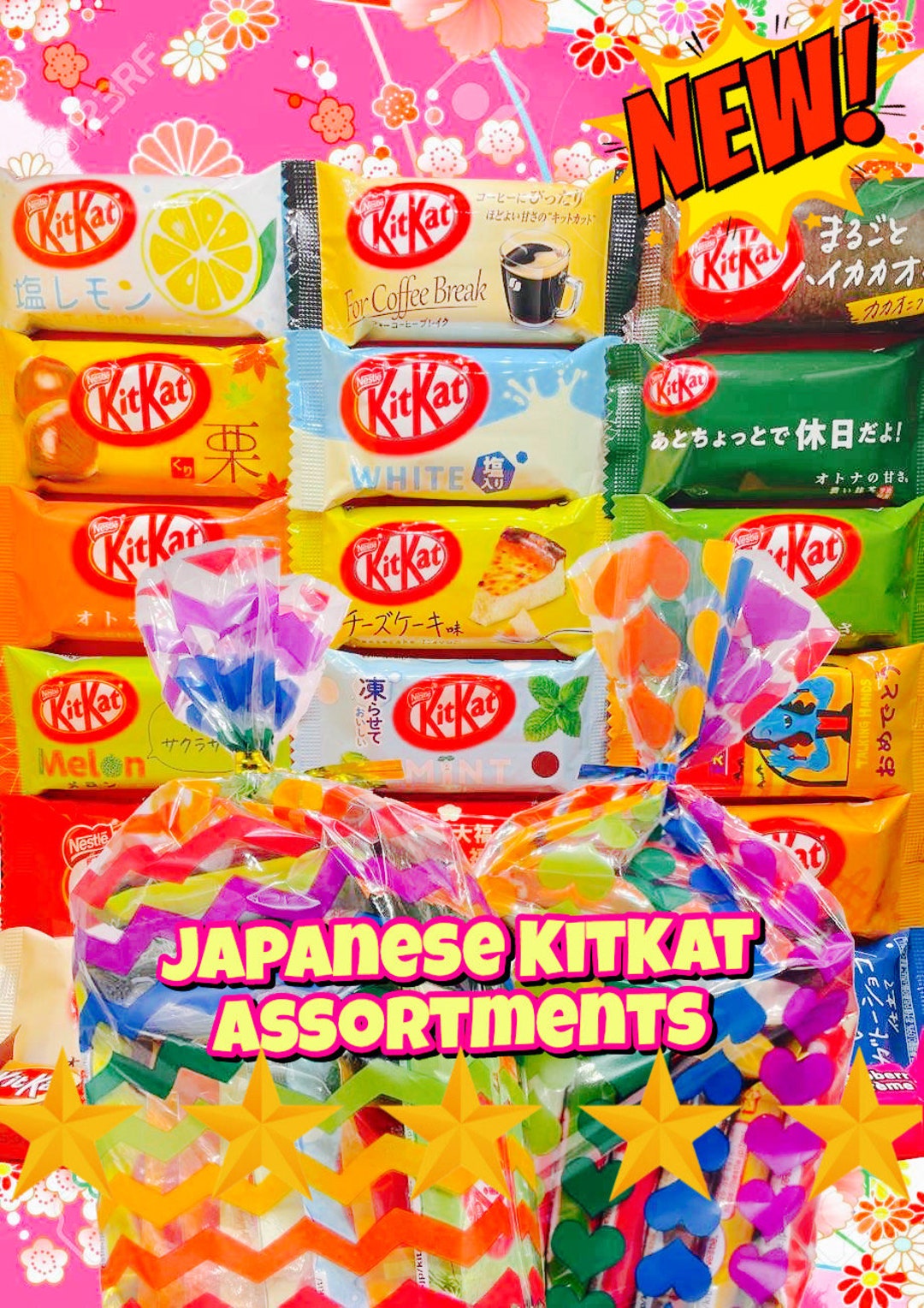 Japanese Kitkats Exclusive and Limited Edition Rainbow Etsy Singapore