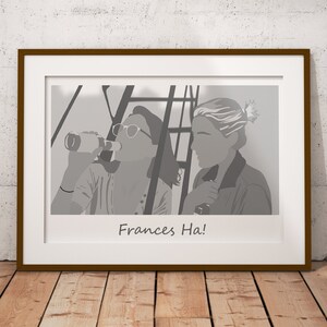 Poster illustrativo ispirato a Frances Ha