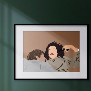 Manifesto illustrativo ispirato a La Femme d'a Cote (La donna della porta accanto)