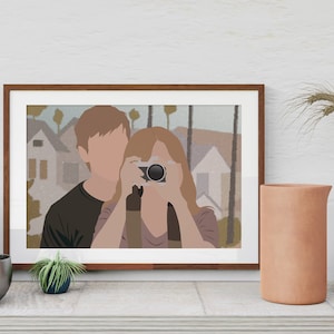 Manifesto illustrativo ispirato a Six Feet Under (serie TV 2001-2005)