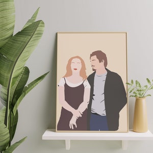 Manifesto illustrativo ispirato a Before Sunrise