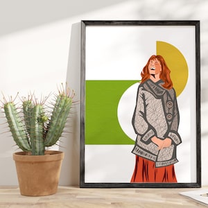 Manifesto illustrativo ispirato a Jules et Jim (Jules e Jim)