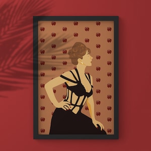 Póster ilustrativo inspirado en El cocinero, el ladrón, su esposa y su amante (1989)