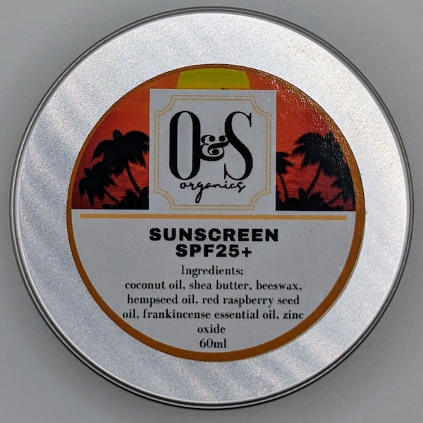 Organic Sunscreen SPF 25+