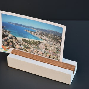 Kartenhalter, Fotohalter aus Beton, modern und schlicht im Design, Platzkartenhalter aus Beton, Tischkartenhalter