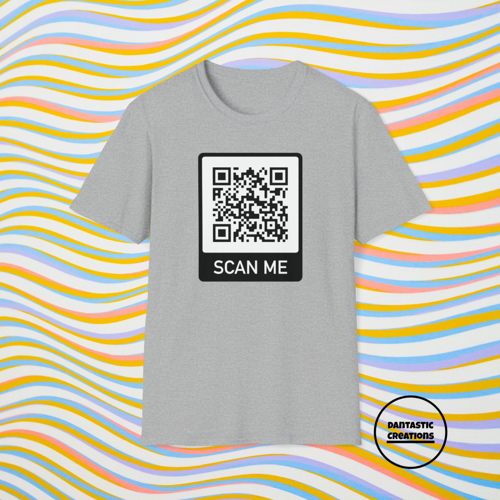 Funny Rick Roll QR Code Scan Prank Meme Design T-Shirt