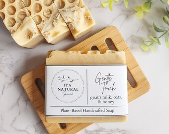 Gentle Goat Milk Honey Oat Soap | Sensitive Skin Exfoliating Bar