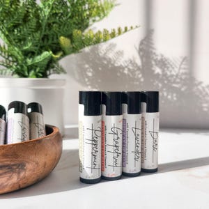Beeswax Lip Balm - Cucumber Extract for Dry Cracked Lips - Peppermint Chap Stick - All Natural