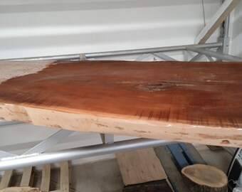 bulllet wood nispero chicle exotic hardwood original very heavy massive wood slab