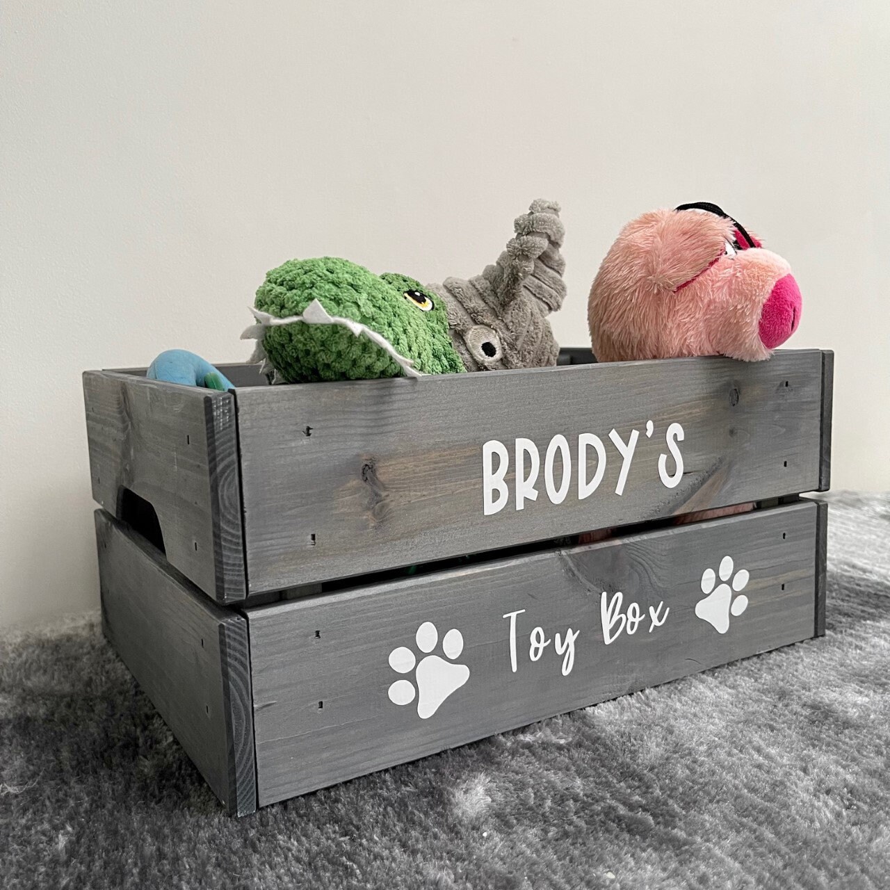 Personalised Pet Toy Box / Crate / Storage Box Personalised Etsy