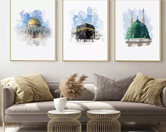 Islamic wall art - islamic mosque - islamic gift - home wall art - islamic print - abstract wall art