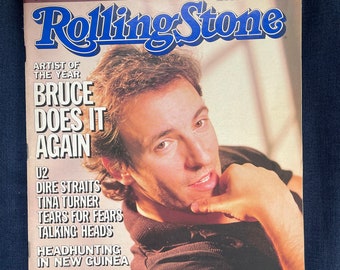 Vintage Bruce Springsteen 1986 Rolling Stone Magazine