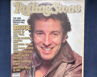 Vintage Bruce Springsteen 1987 Rolling Stone Magazine