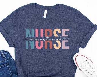 RN Shirt, RN Registered Nurse T Shirt, Nurse Shirt, Gift for Registered Nurse, RN Graduation Gift, Nursing Shirt, Nurse Student Shirt
