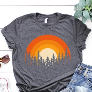Forest Shirt, Tree, Adventure Is Calling, Mountain Themed T Shirt, Hiking Tees, Outdoor Shirts, Wilderness Graphic Tee, Cool Outdoors Print