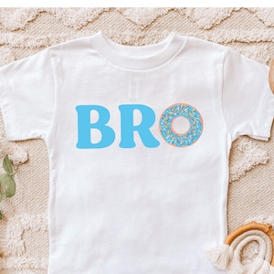 Brother Donut Shirt, Birthday Shirt, Doughnut Birthday Shirt, Birthday Gift, Donut Sprinkles Bro Shirt, Baby Shower Gift, Bro Baby Apperal